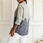 Elise | Blouse with geometric lines
