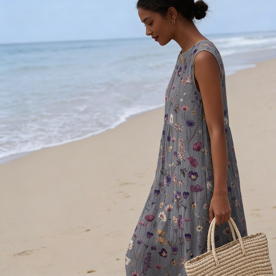 Gwen | Robe midi fleurie