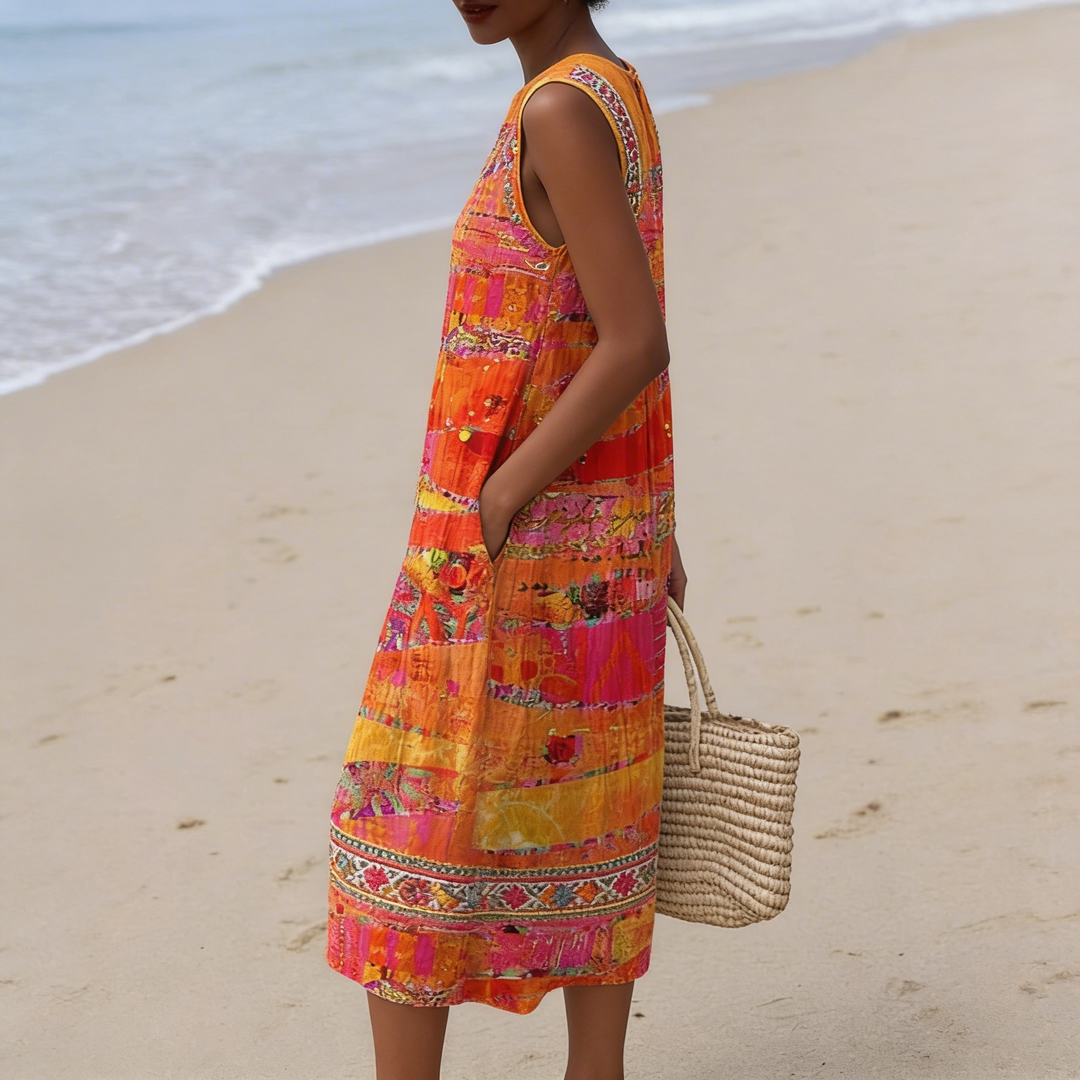 Faye | Robe midi Sunset