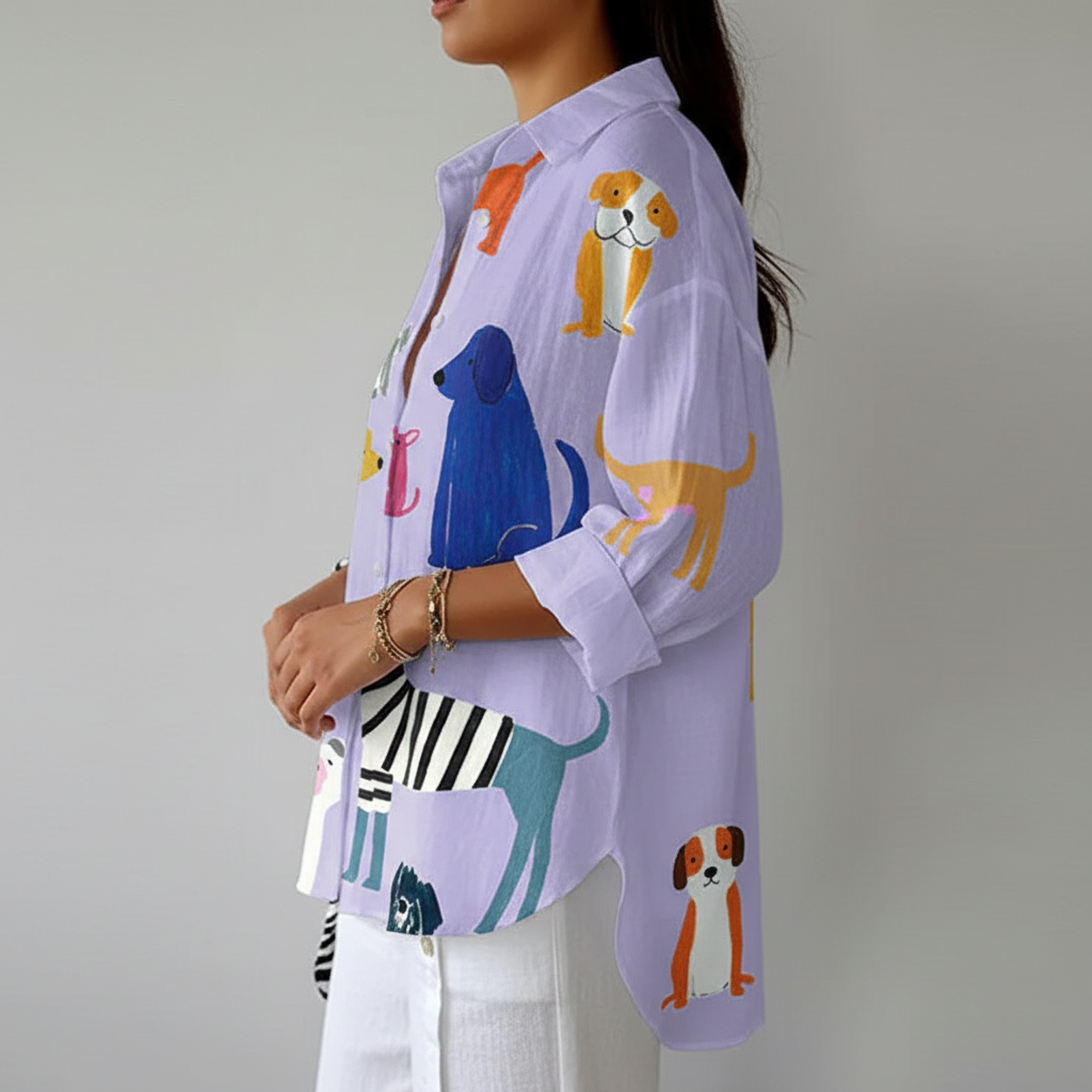 Florence | Playful Dogs Blouse