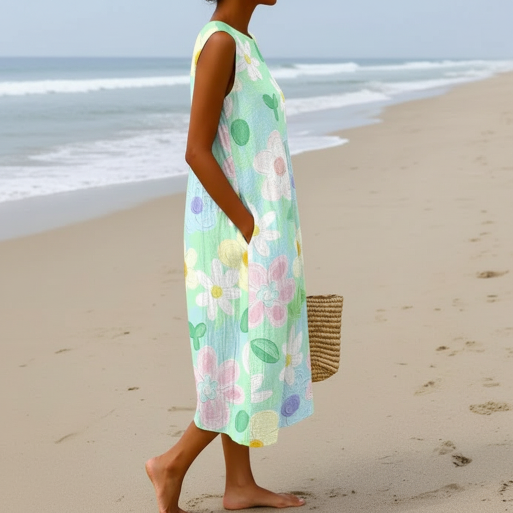 Erin | Robe midi à imprimé fleuri