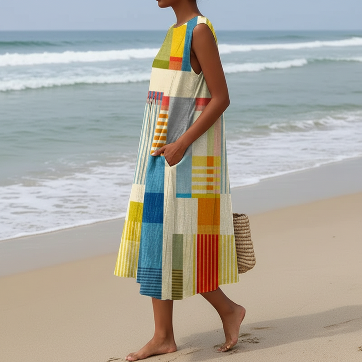 Eveth | Robe midi géométrique