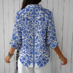 Frederike | Blue Garden Blouse