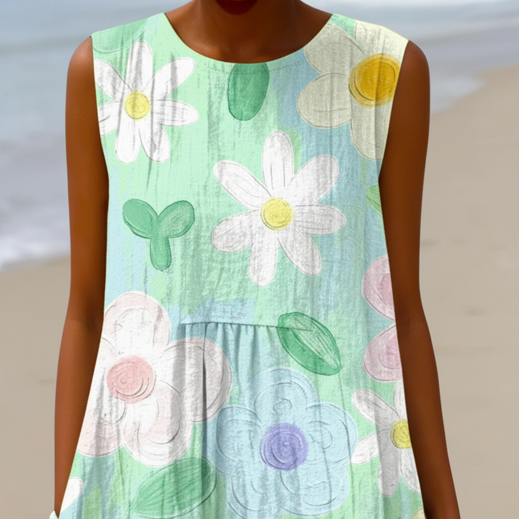 Erin | Robe midi à imprimé fleuri
