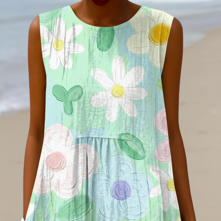 Erin | Robe midi à imprimé fleuri