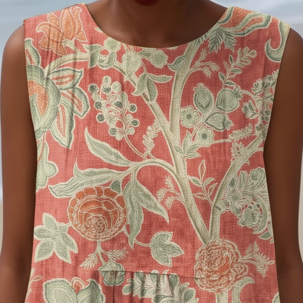 Beth | Robe midi fleurie