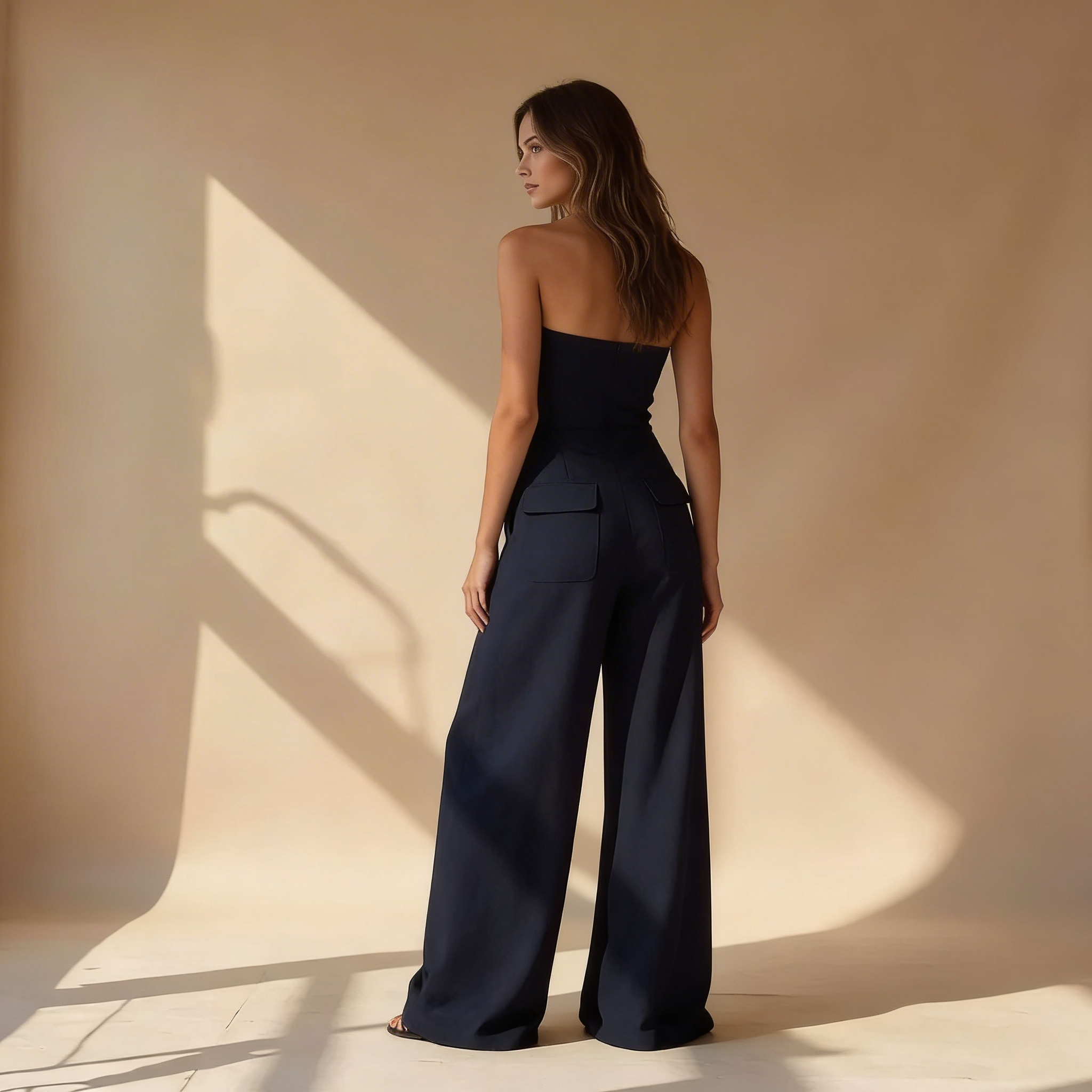 Byron | Elegant Strapless Jumpsuit