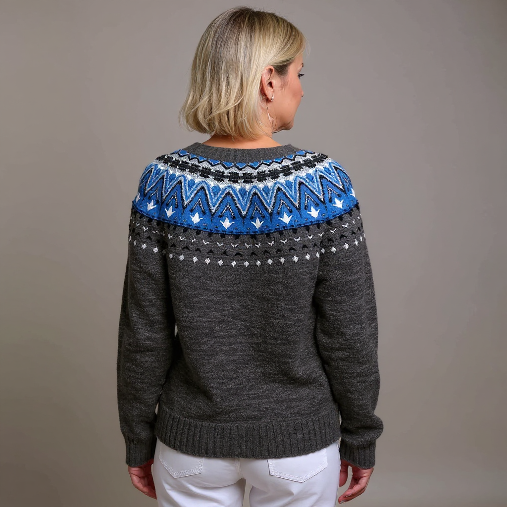 Jade | Cobalt Zigzag Starlight Cardigan