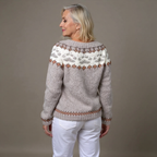 Mallory | Spotted Yoke Cardigan