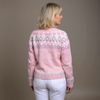 Hattie | Blush Fair Isle Cardigan
