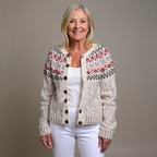 Madelyne | Floral Vine Shoulder Cardigan