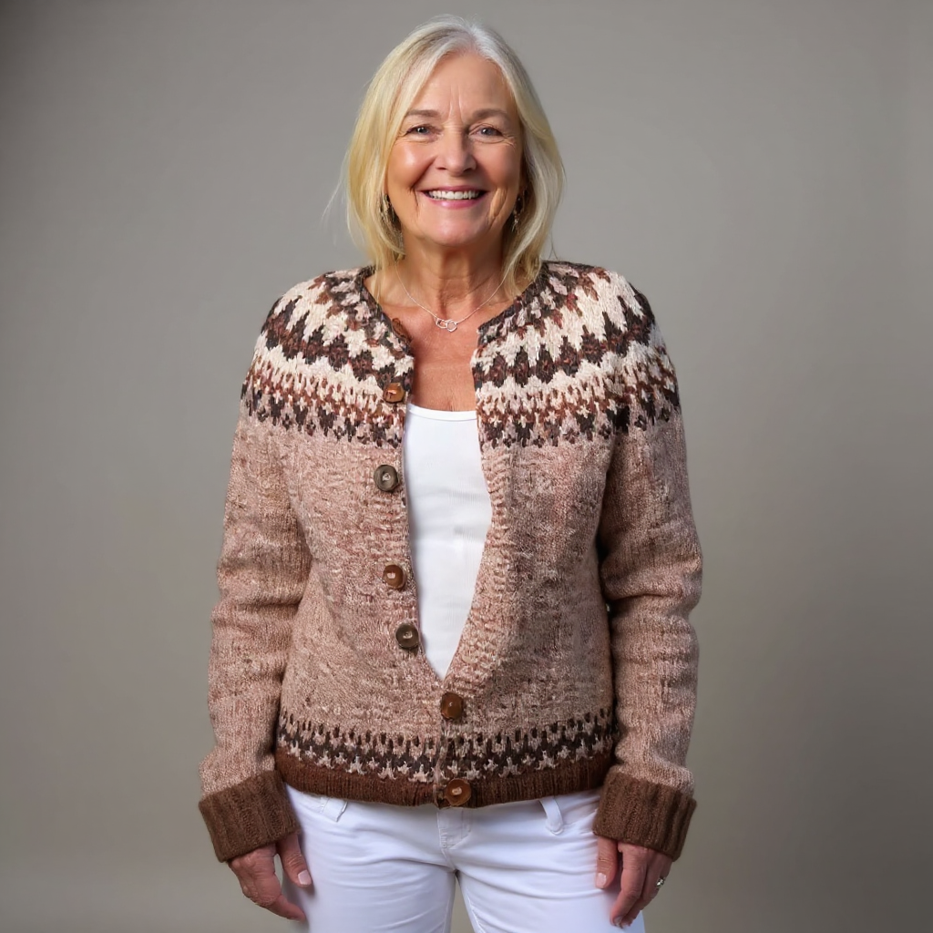 Peyton | Chevron Trim Ribbed Sweater