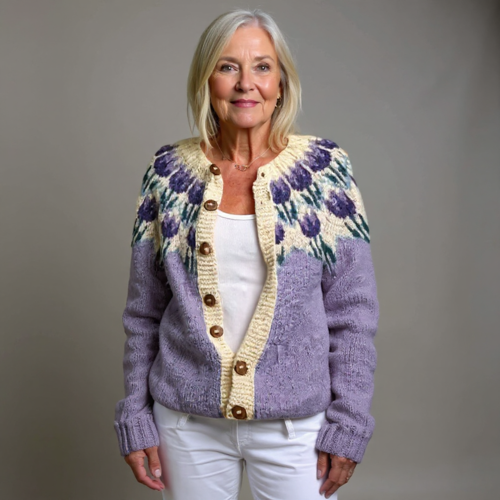 Jolene | Lavender Tulip Cardigan