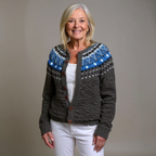 Jade | Cobalt Zigzag Starlight Cardigan