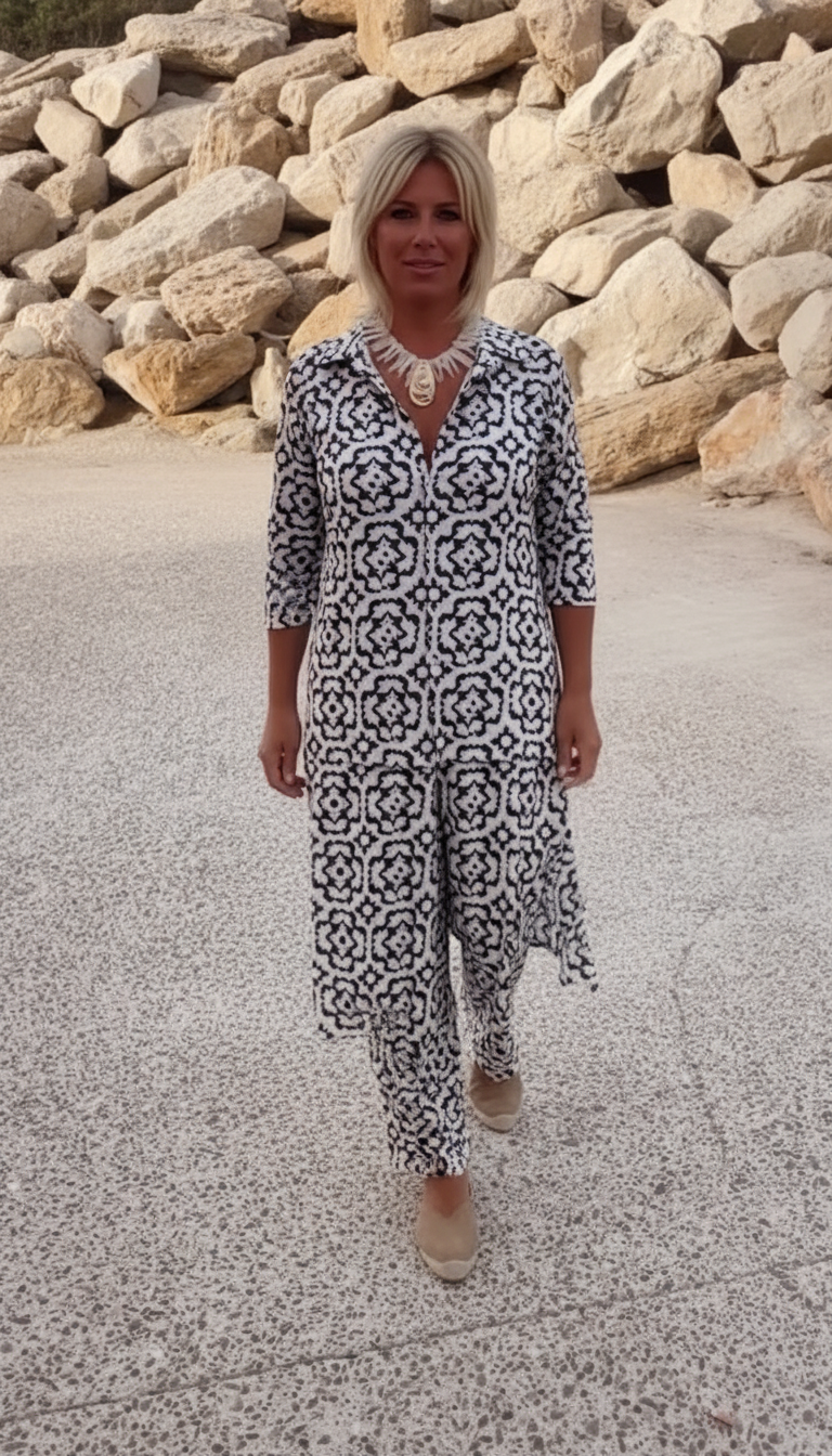 Claudia | Button-front set