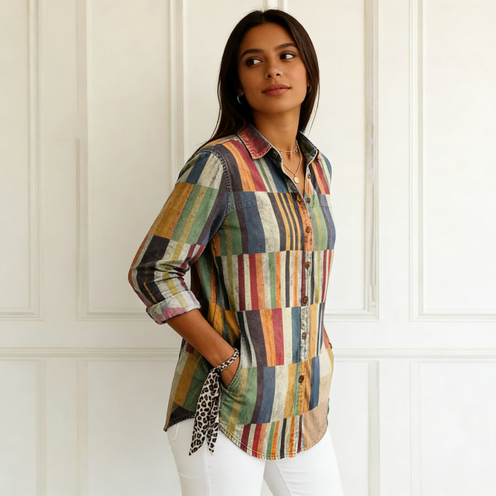 Sammy | Chemise à rayures rétro