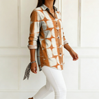 Asta | Earthy Geometric Blouse