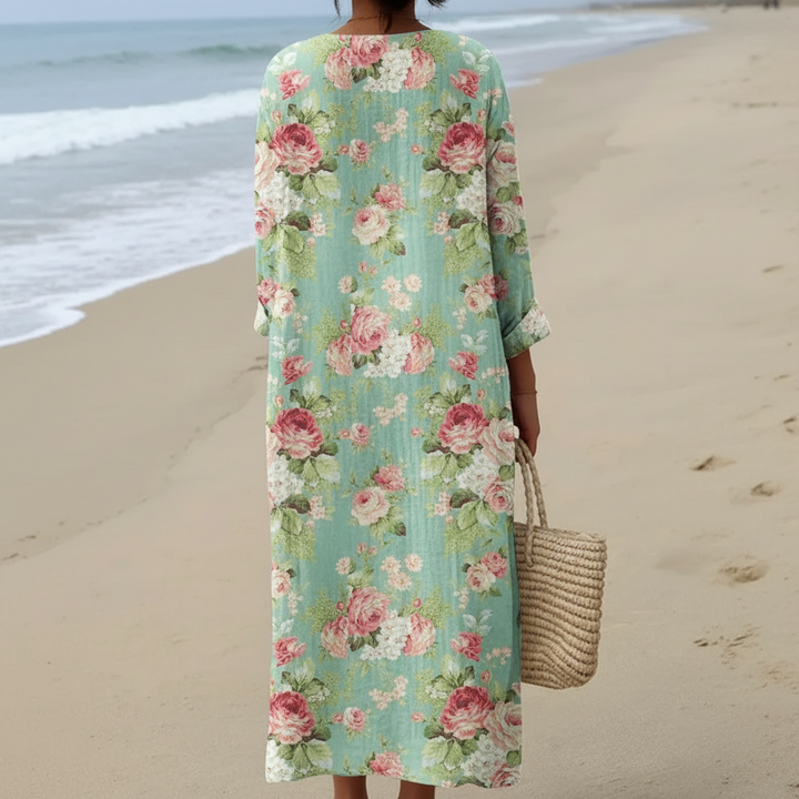 Ashlee | Robe à imprimé rose fleuri