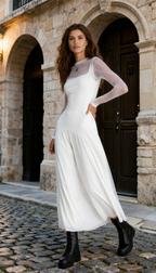 Leonor | Elegant cut long dress