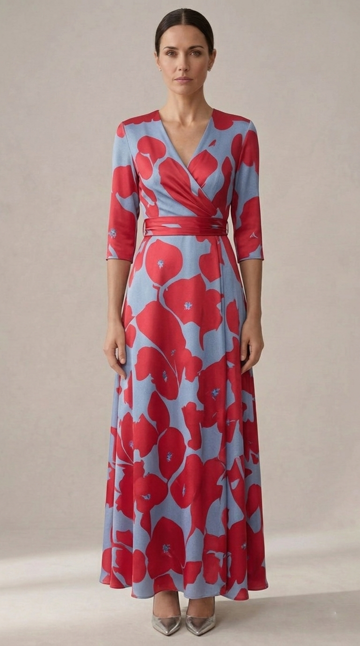 Nunzia | Élégante robe de soirée au charme floral