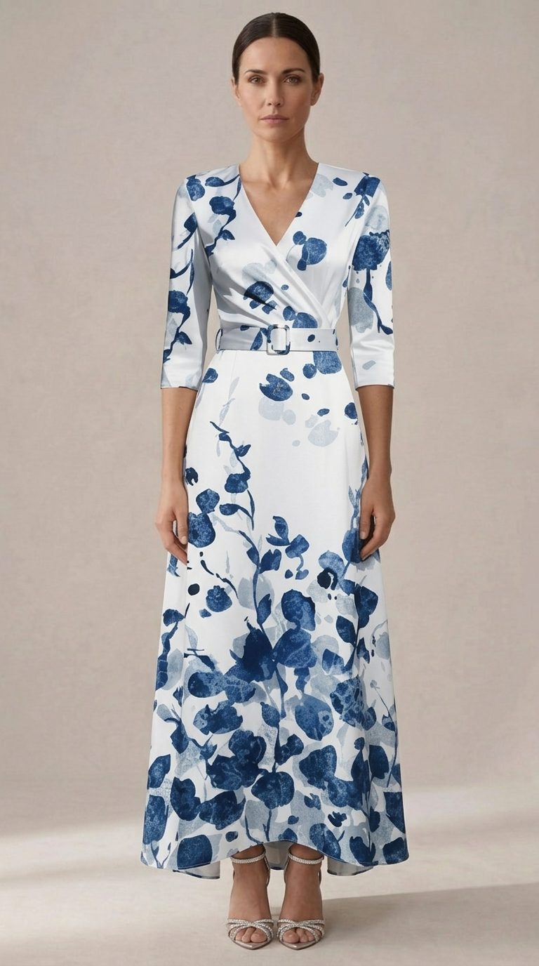 Nunzia | Élégante robe de soirée au charme floral