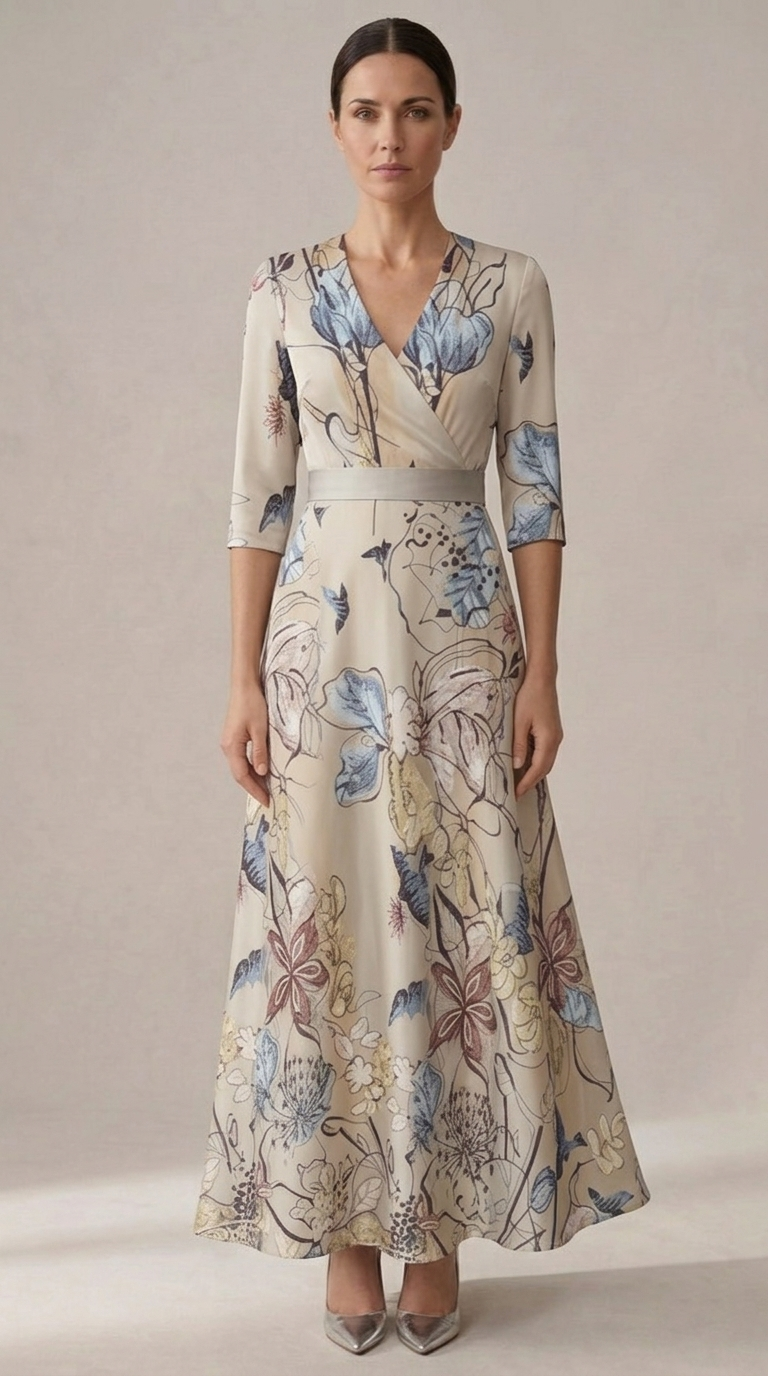 Nunzia | Élégante robe de soirée au charme floral