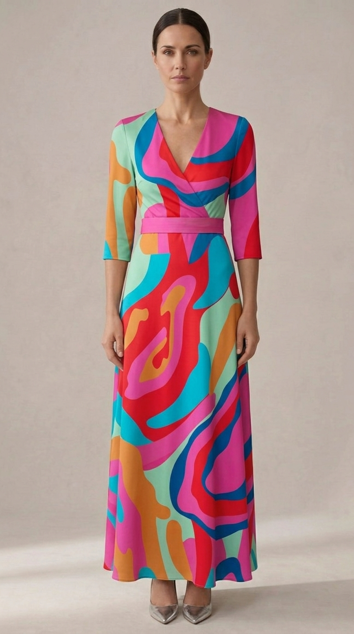 Nunzia | Élégante robe de soirée au charme floral