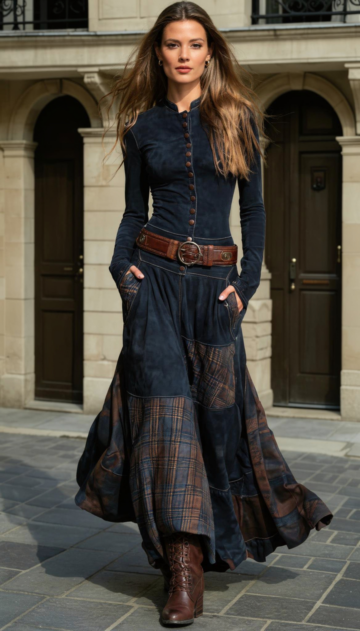 Leonora | Robe vintage avec ceinture