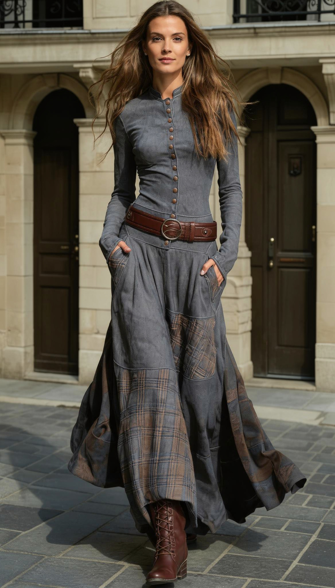 Leonora | Vintage Dress with Belt