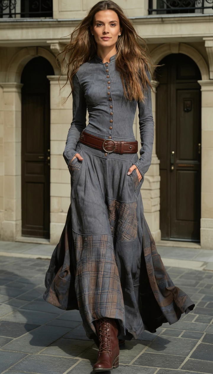 Leonora | Robe vintage avec ceinture