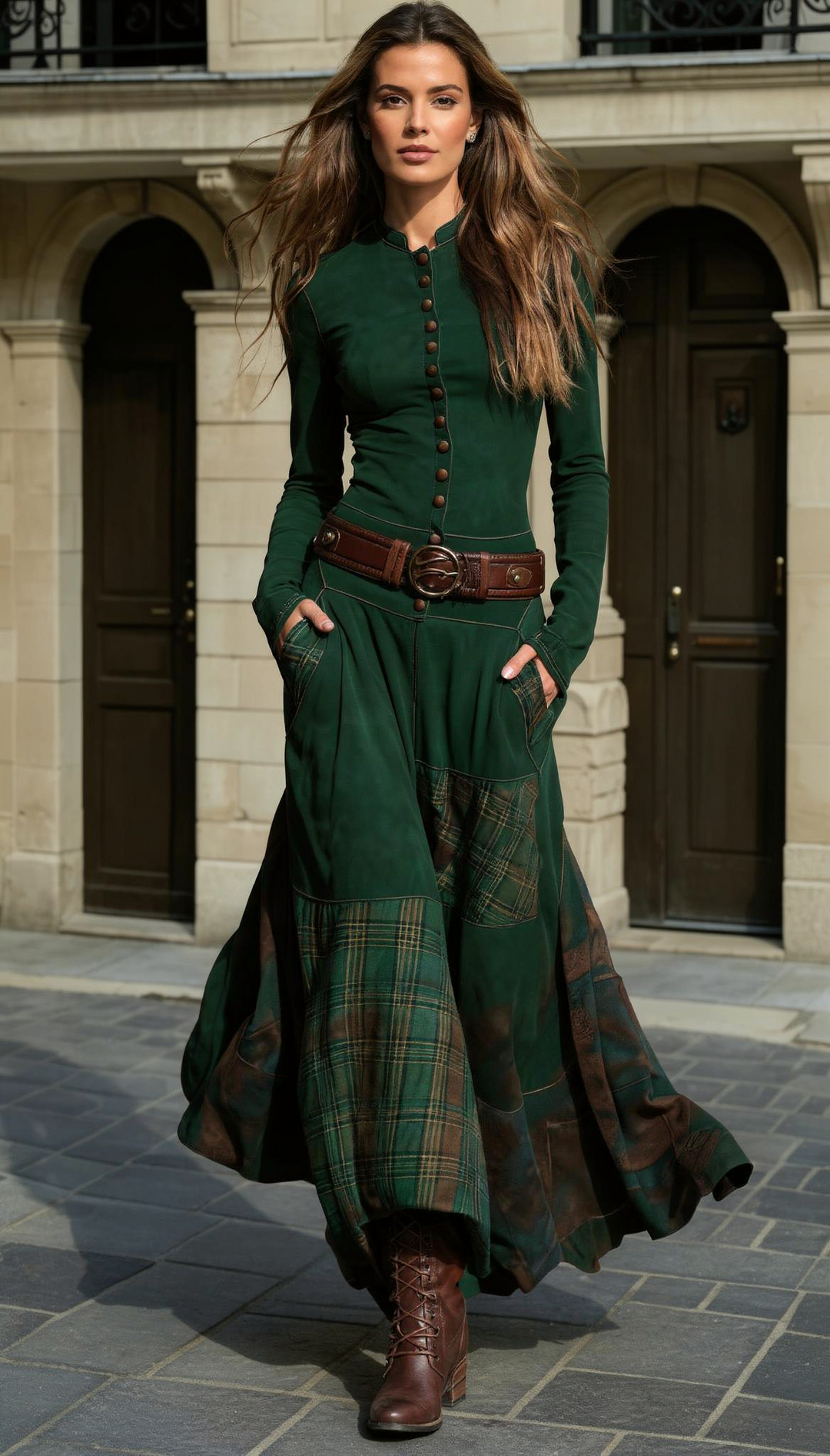 Leonora | Robe vintage avec ceinture