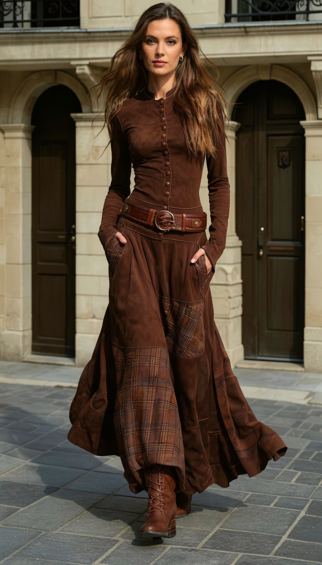 Leonora | Robe vintage avec ceinture
