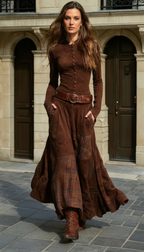 Leonora | Vintage Dress with Belt