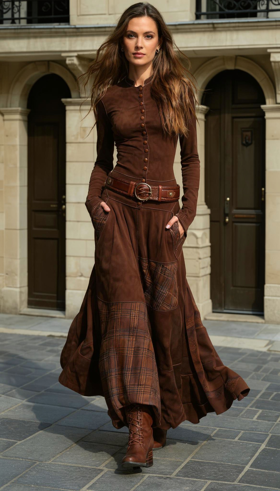 Leonora | Vintage Dress with Belt