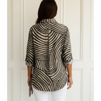 Ingrid | Spiral Stripe Shirt