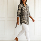 Ingrid | Spiral Stripe Shirt