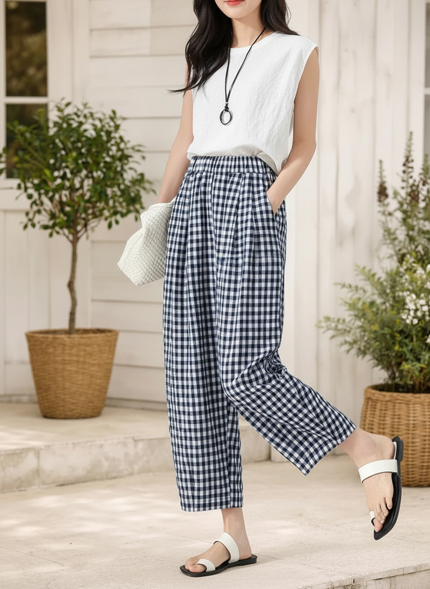 Auralis | Pantalon Vichy