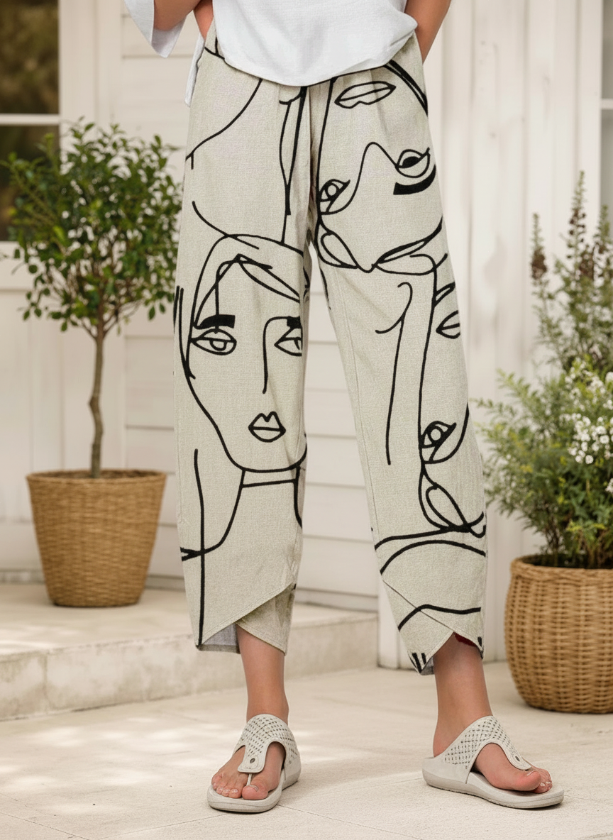 Nathalie - Pantalons en Lin