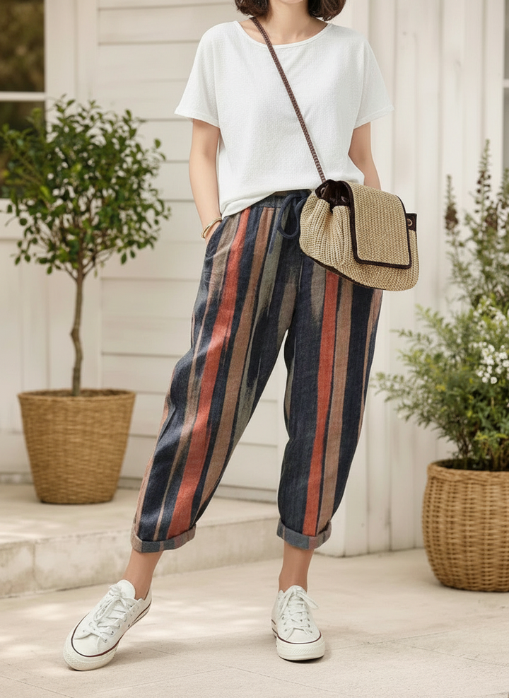 Braddon | Pantalon confortable en coton et lin