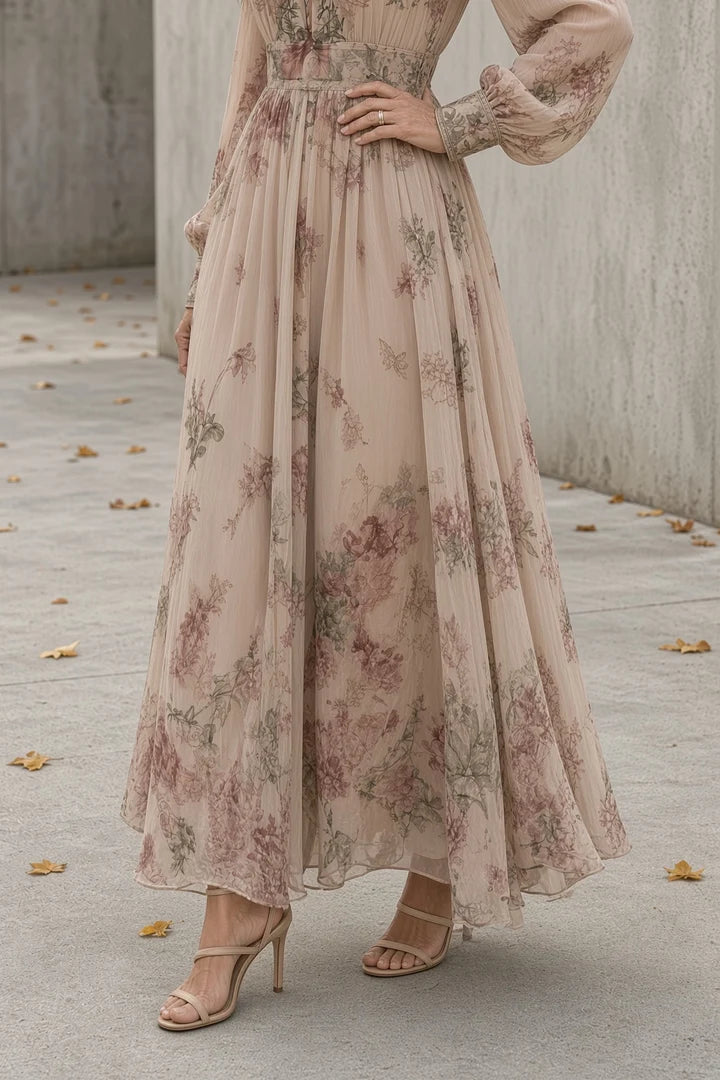 Amelie | Vintage Floral Maxi Dress