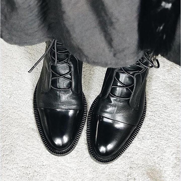 Hadley | Lace-Up Cap Toe Boots