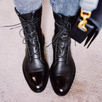 Hadley | Lace-Up Cap Toe Boots