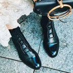 Hadley | Lace-Up Cap Toe Boots
