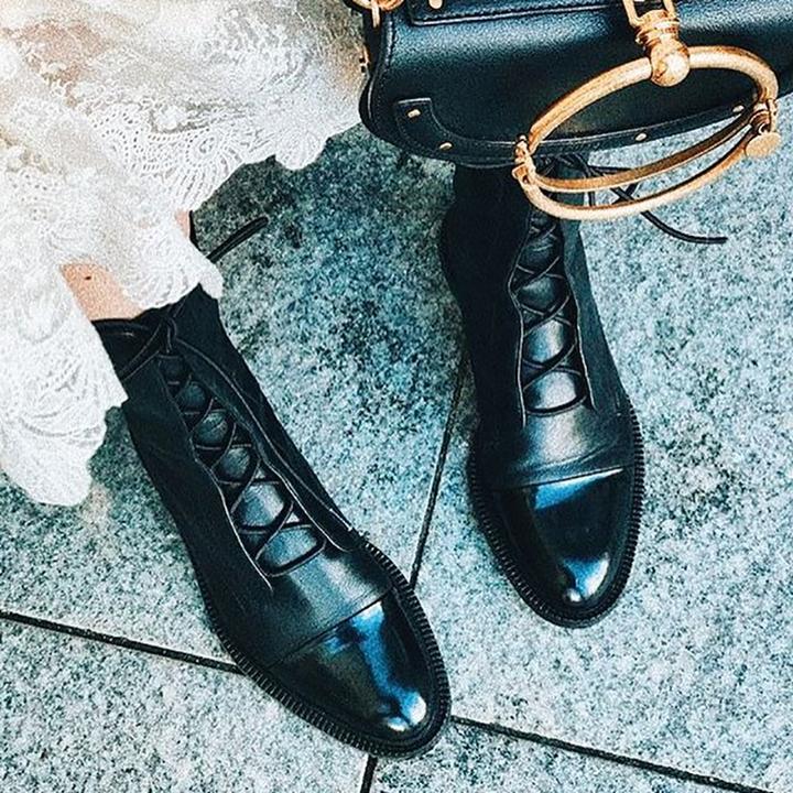 Hadley | Lace-Up Cap Toe Boots