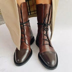Hadley | Lace-Up Cap Toe Boots