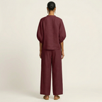 Marlowe | Puff-Sleeve Set with Gold Zipper