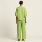 Marlowe | Puff-Sleeve Set with Gold Zipper
