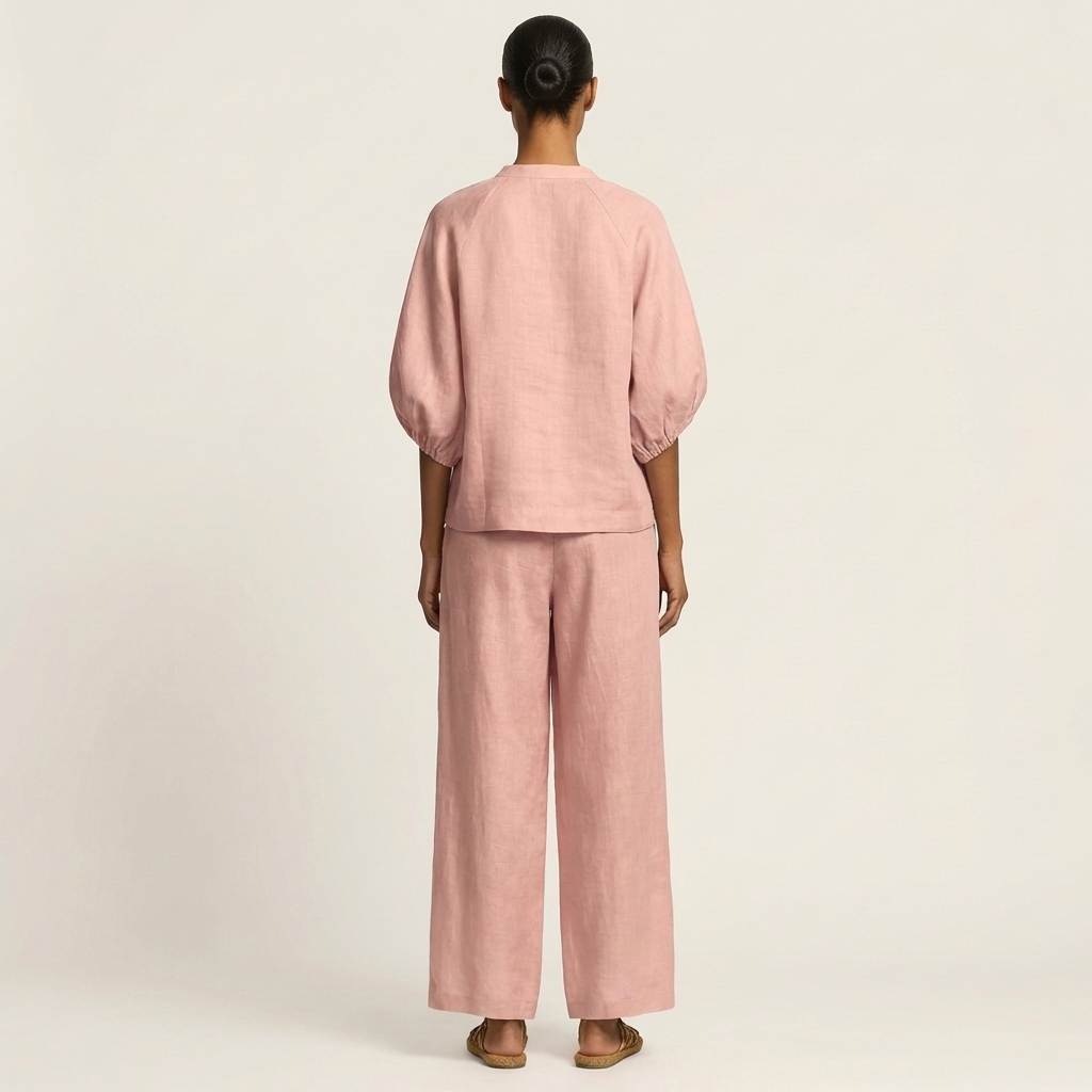Marlowe | Puff-Sleeve Top and Golden Zipper Skirt Set