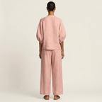 Marlowe | Puff-Sleeve Set with Gold Zipper