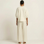 Marlowe | Puff-Sleeve Set with Gold Zipper
